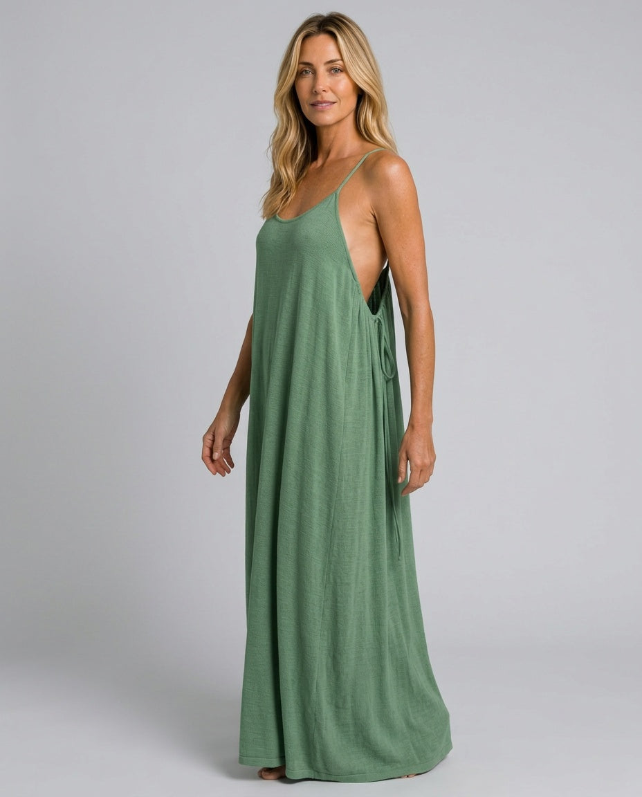 Grace | Relaxed Draped Knit Midi Dress