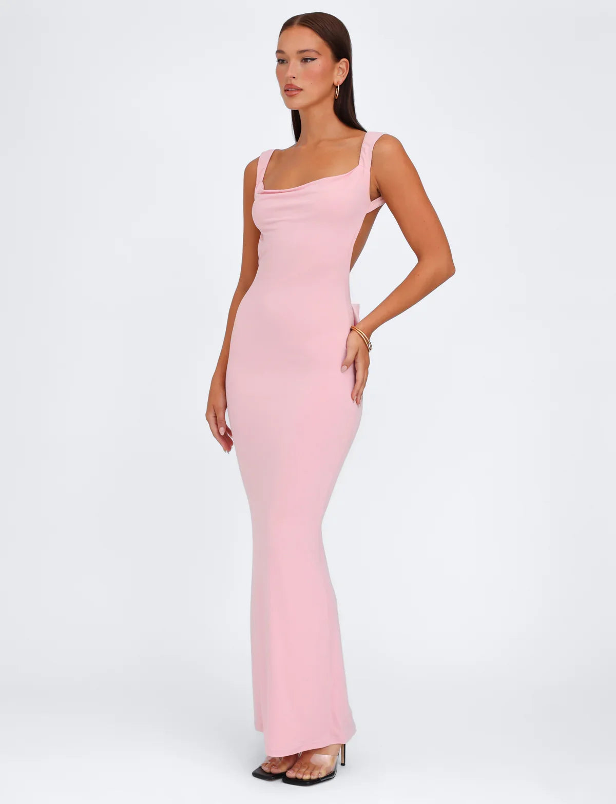 Cleo | Cowl Neck Sleeveless Maxi Dress