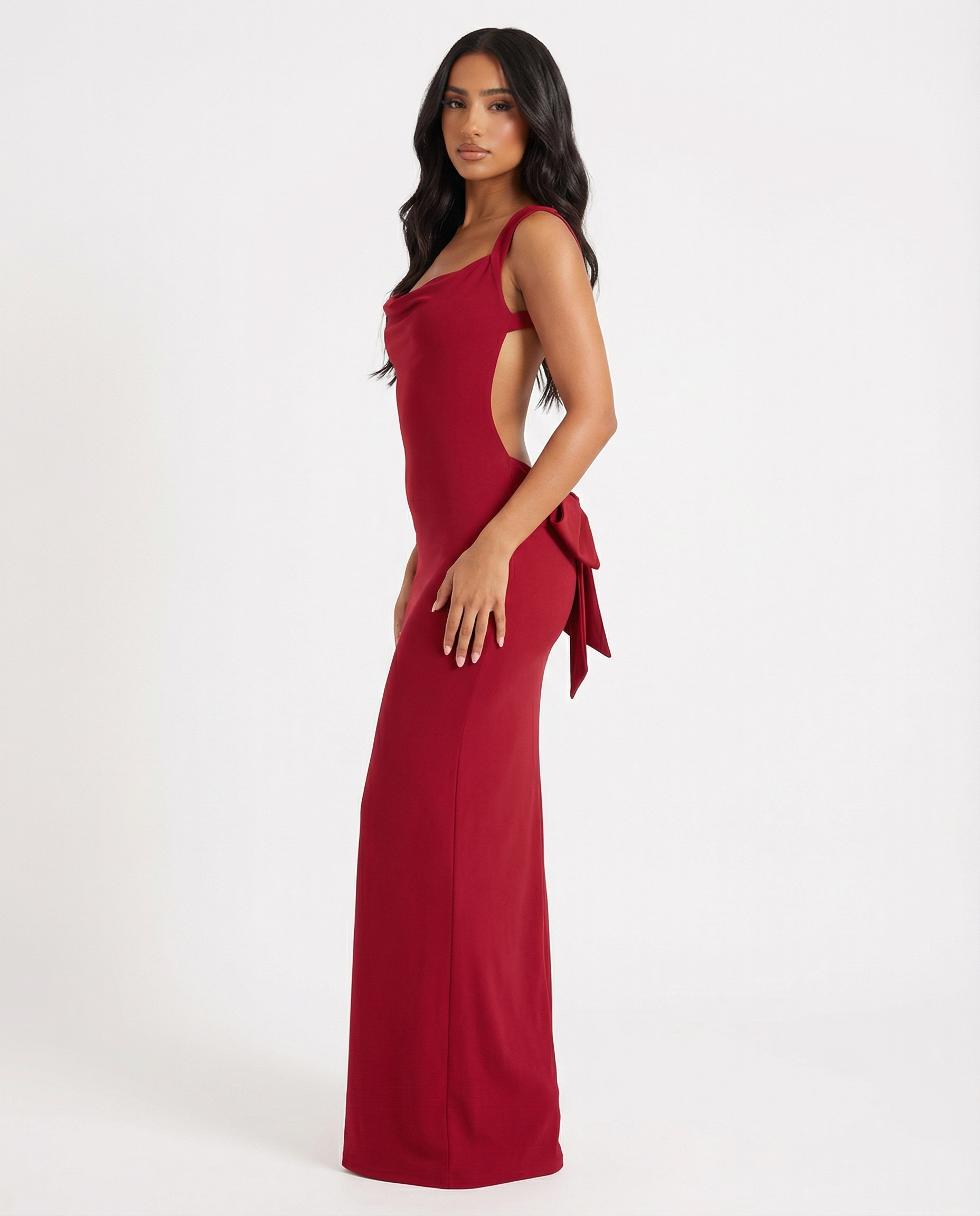 Cleo | Cowl Neck Sleeveless Maxi Dress