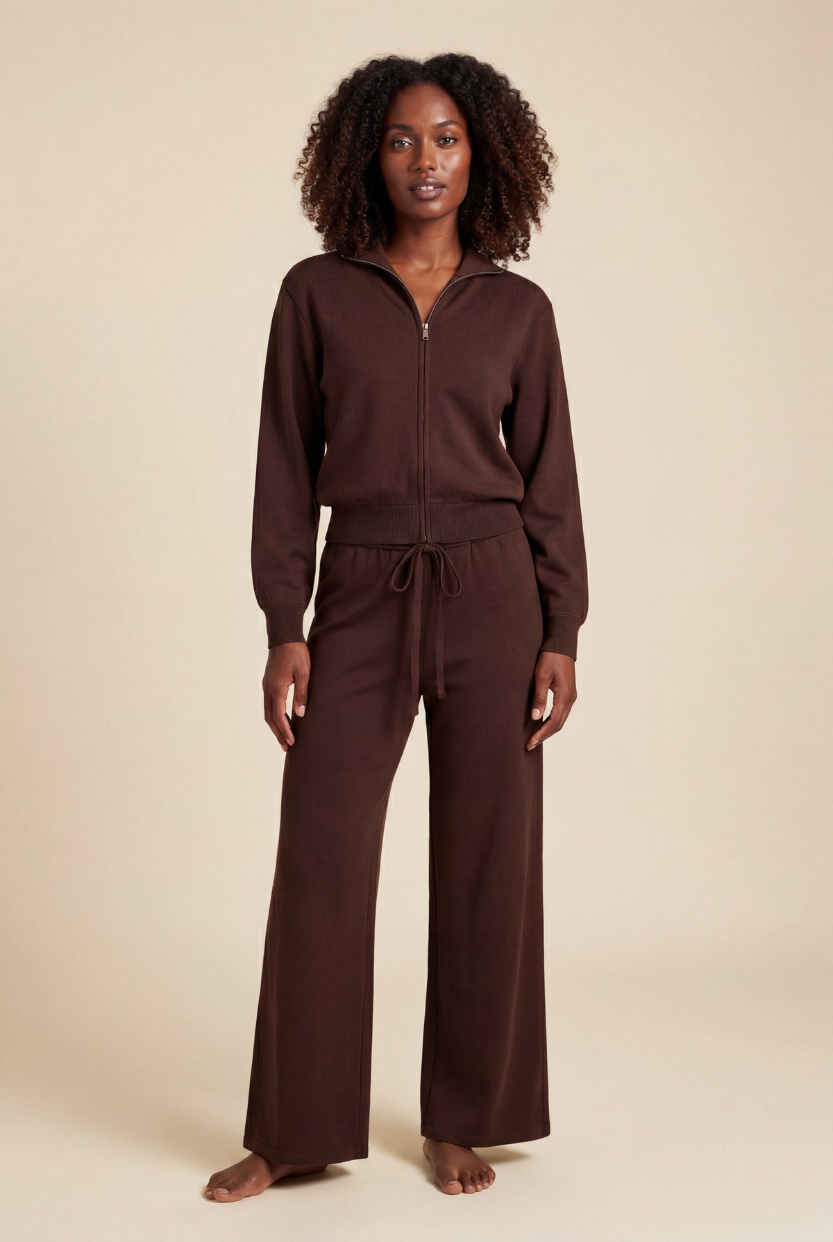 Reva | Relaxed Zip-Up & Wide-Leg Lounge Set