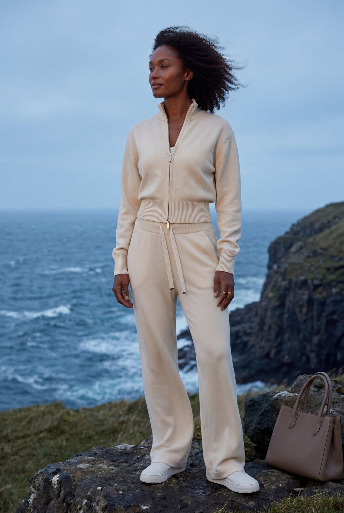 Reva | Relaxed Zip-Up & Wide-Leg Lounge Set