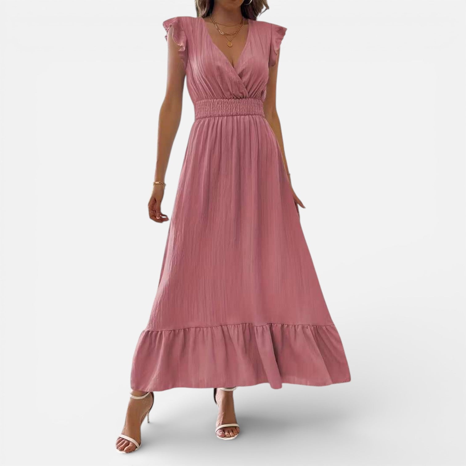 Camila | Sleeveless Flowy Maxi Dress