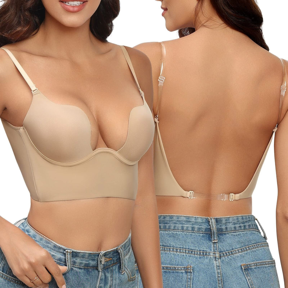 Pia | Seamless Decorative Back Bralette