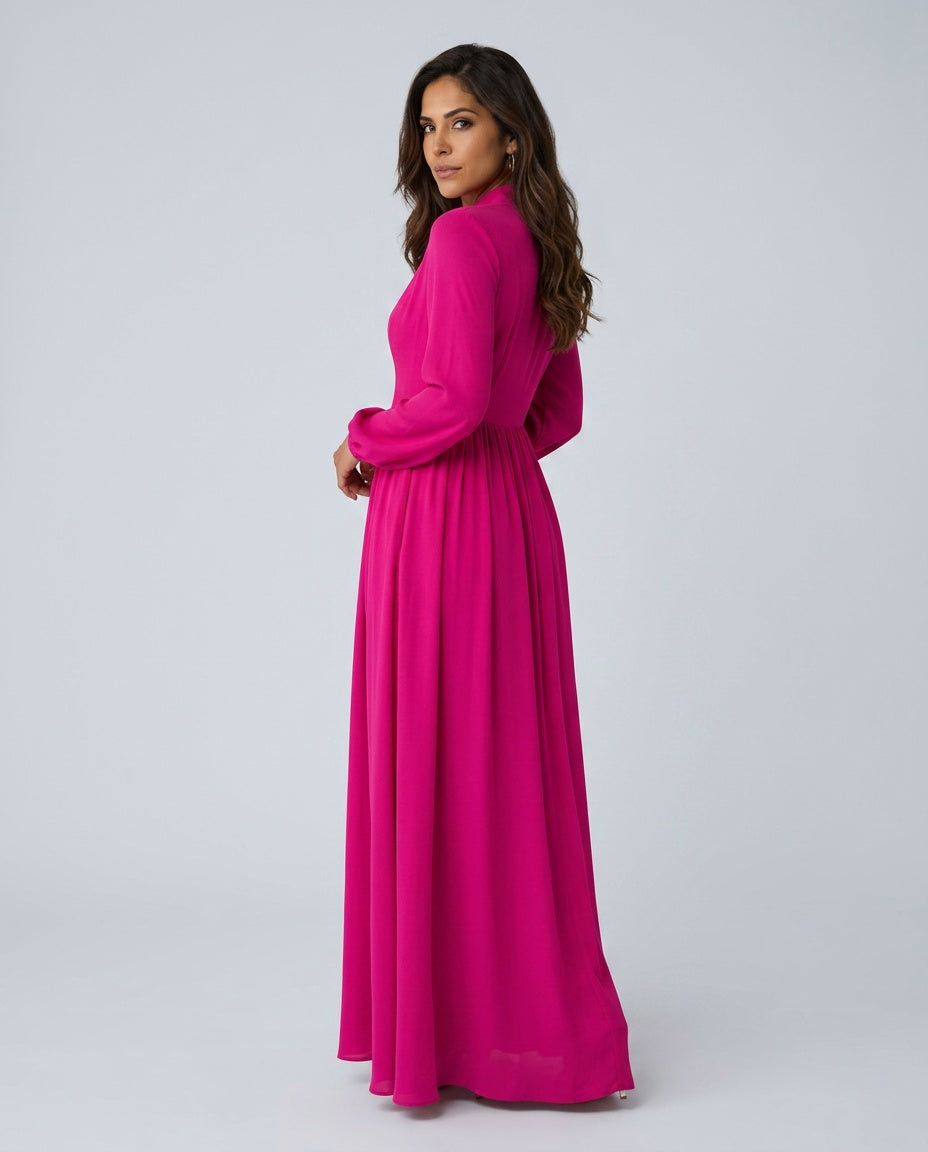 Hadley | Lantern Sleeve Maxi Dress