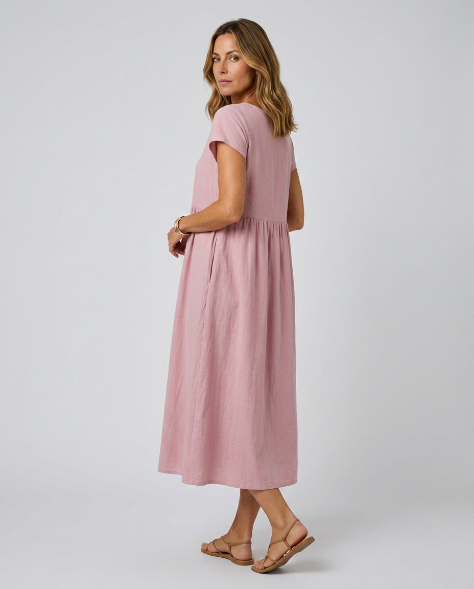 Noelia | Relaxed Fluid Midi Dress