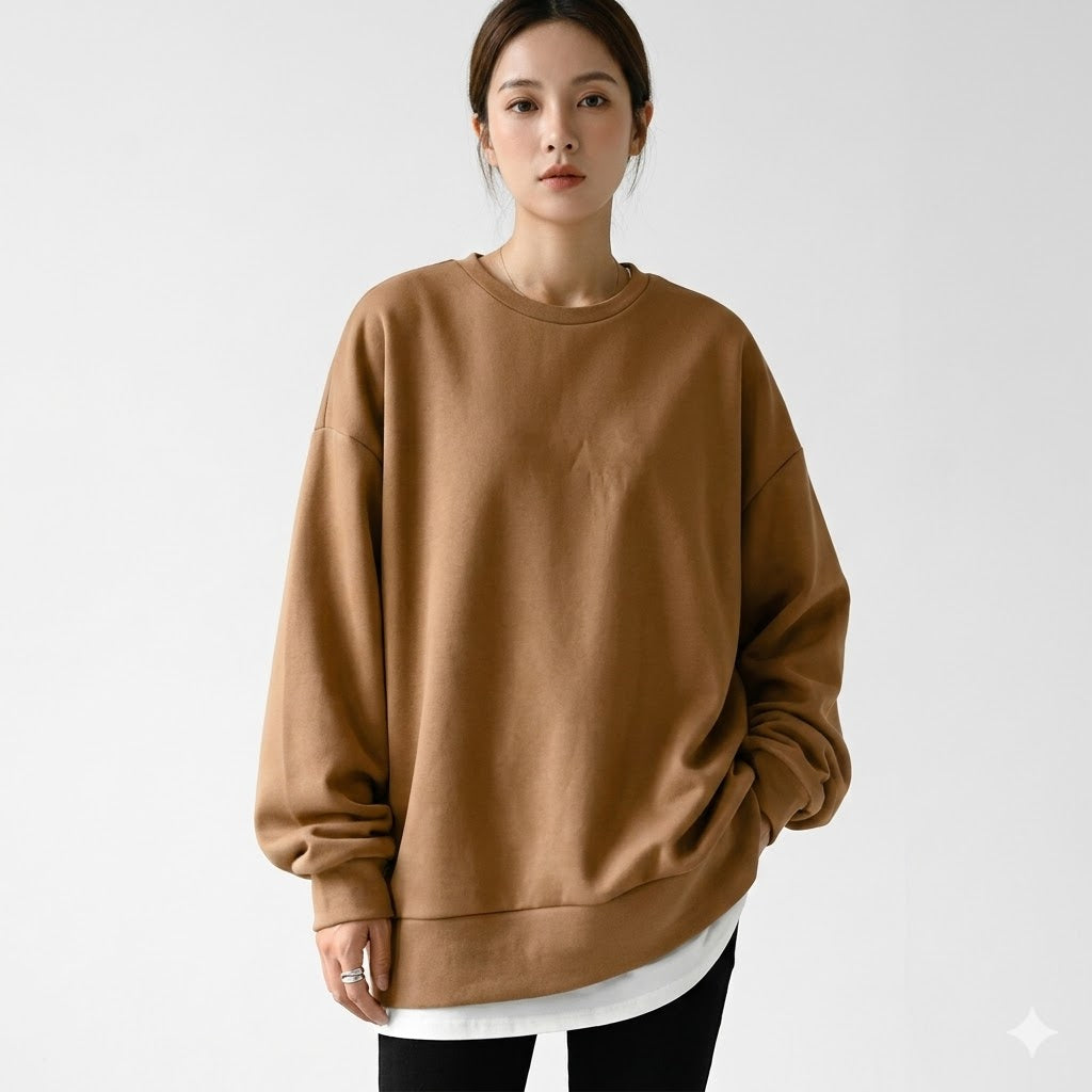 Camila | Oversized Crew Neck Sweatshirt