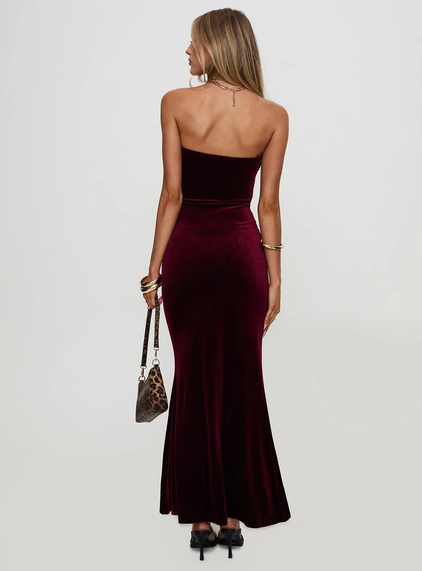 Cosima | Strapless Ruched Waist Maxi Dress