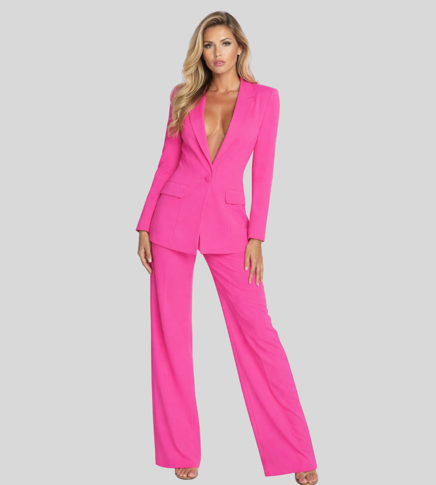 Gabriela | Tailored Wide-Leg Blazer & Trouser Suit Set