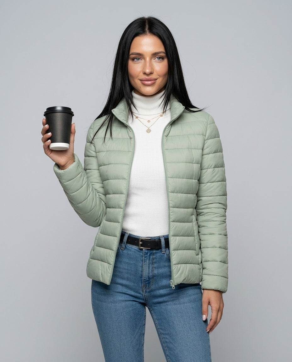Lucia | Lightweight Quilted Stand-Collar Jacket