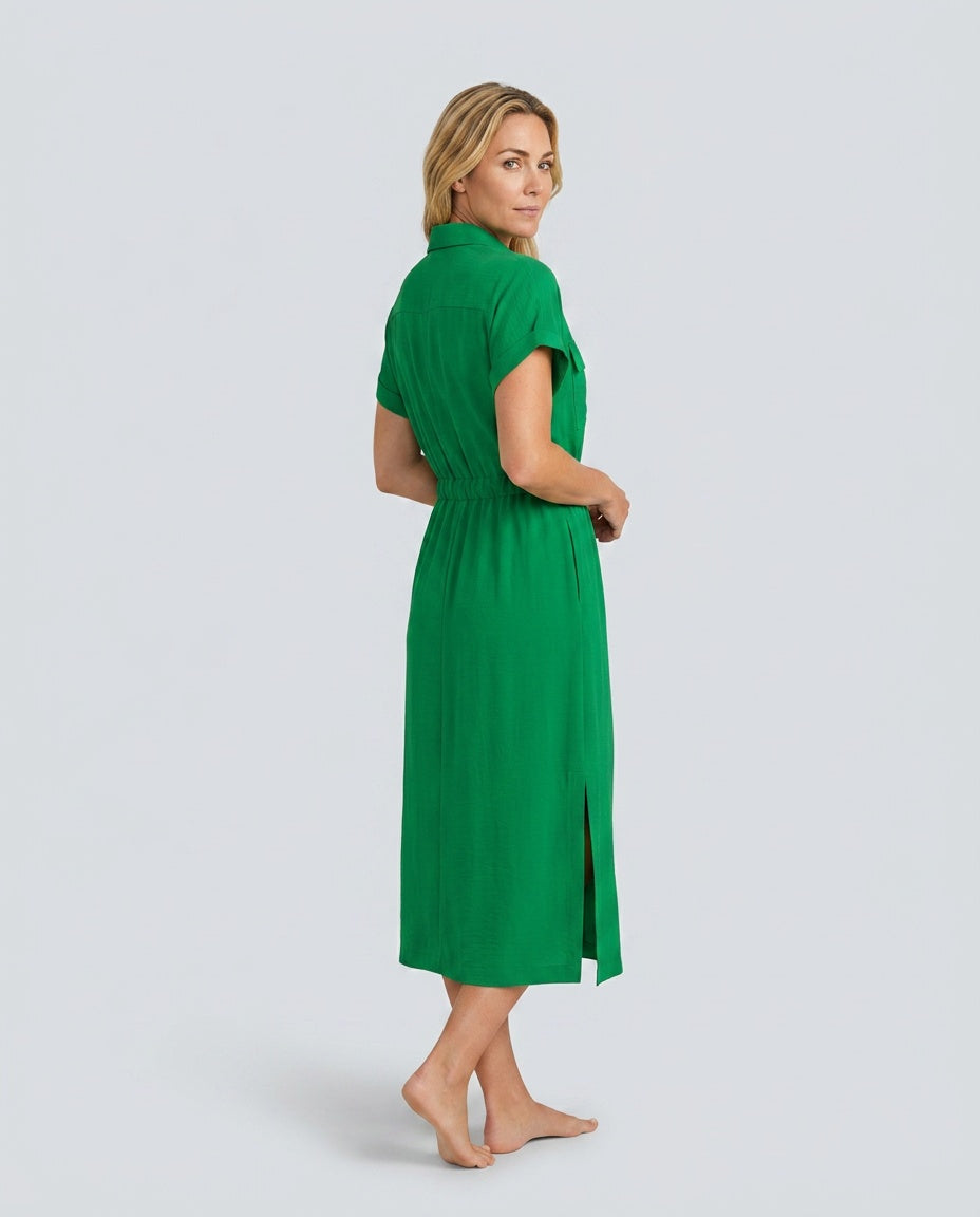 Gemma | Sleeveless Soft Drape Formal Midi Dress