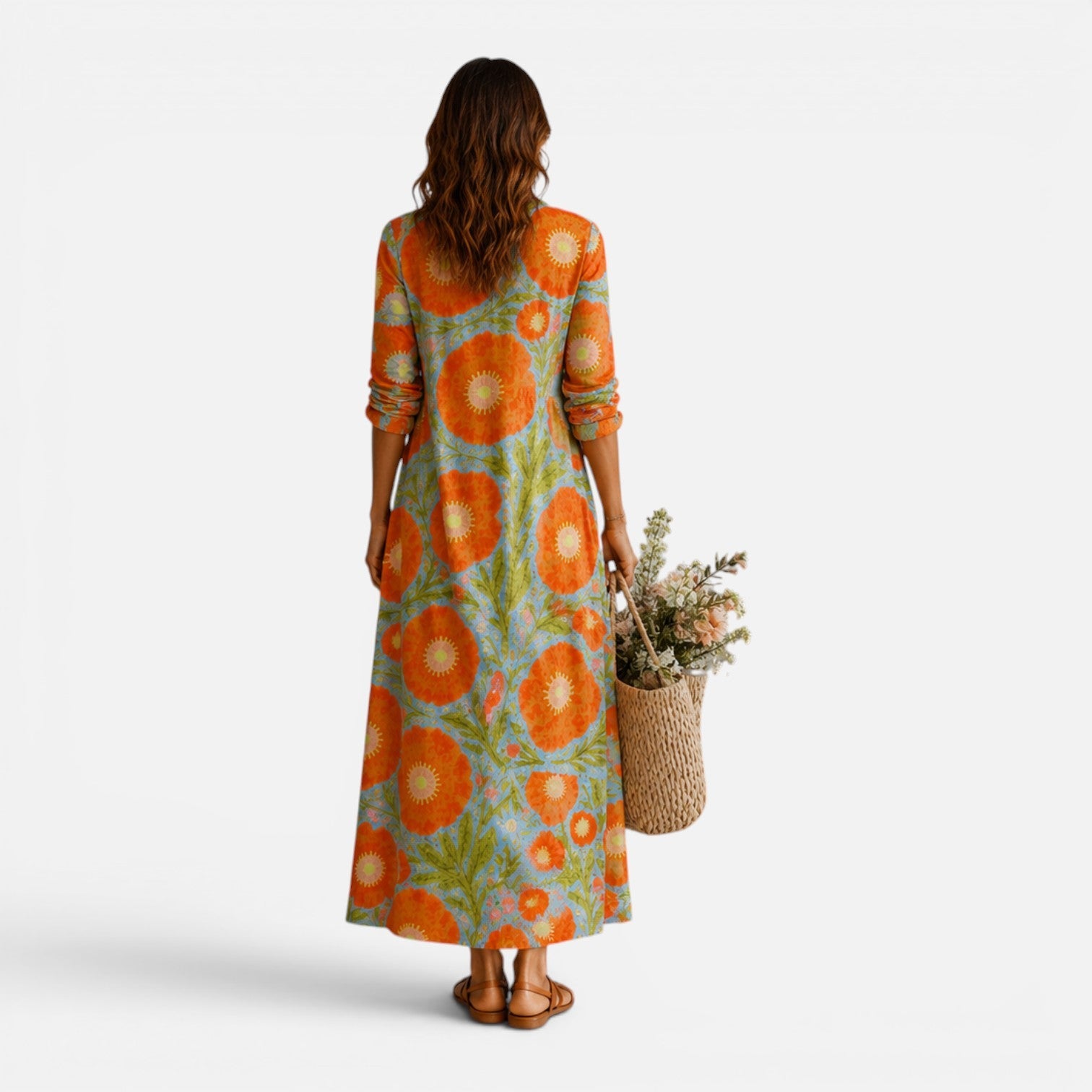 Soleil | Relaxed Floral Boho Maxi Dress