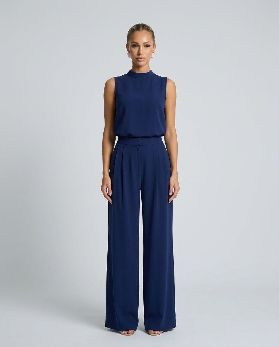 Greta | Sleeveless Wide-Leg Two-Piece Co-Ord Set