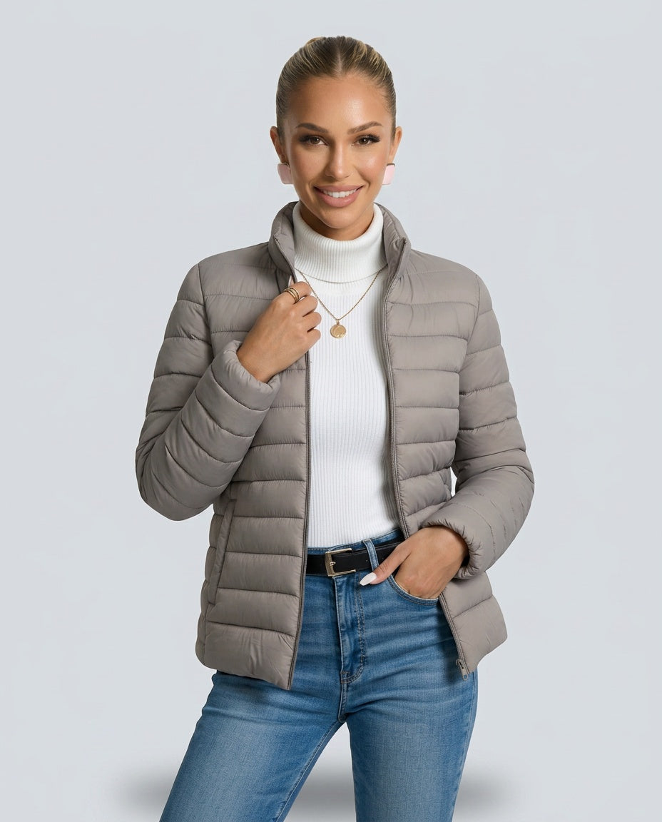 Lucia | Lightweight Quilted Stand-Collar Jacket