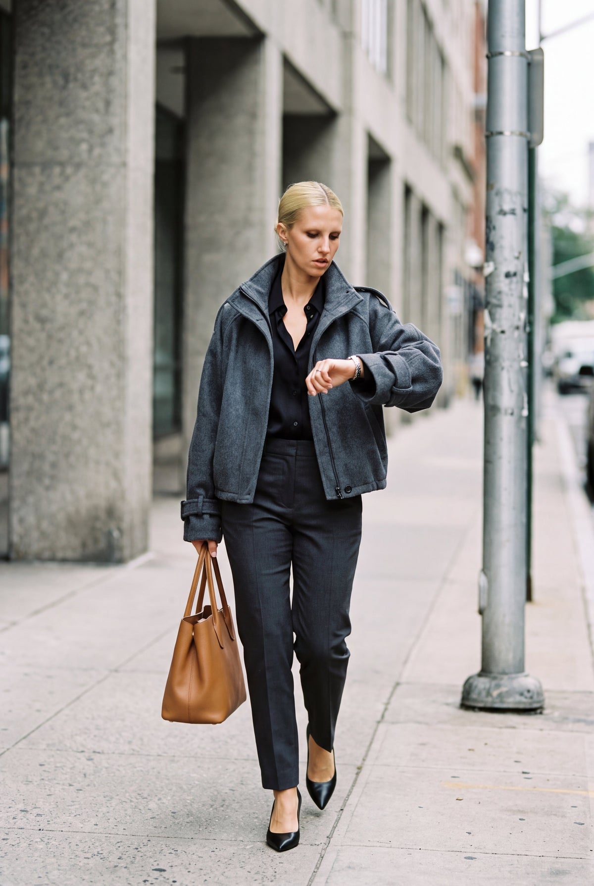 Malena | Cropped Stand Collar Wool Blend Coat