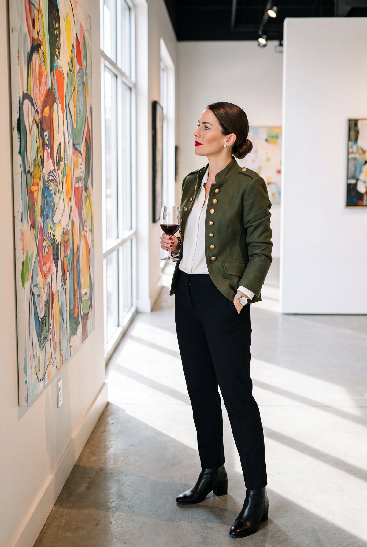 Colette | Structured Military Long Sleeve Blazer