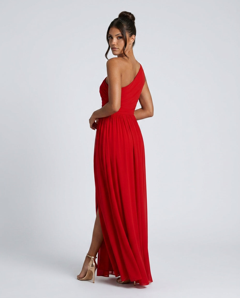 Hadley | One-Shoulder Asymmetric Maxi Dress