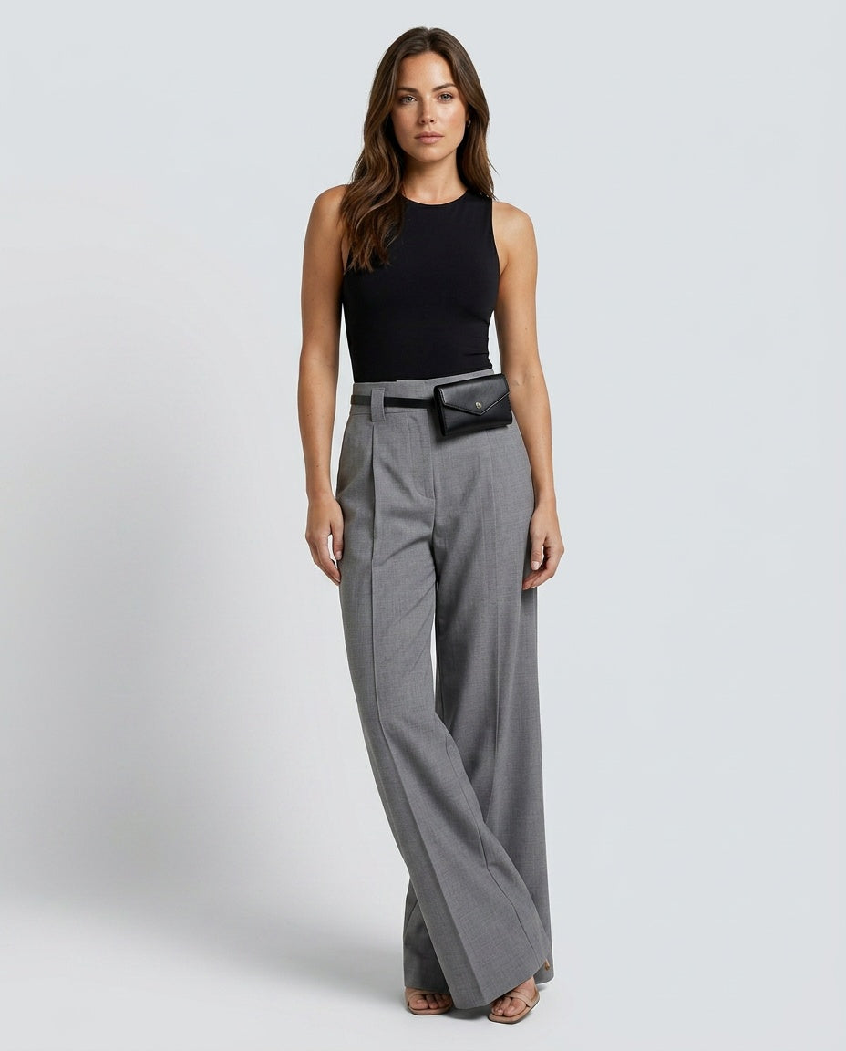 Florencia | High-Rise Pleated Wide-Leg Trousers
