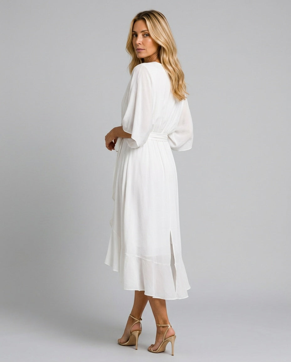 Rocio | Flowing V-Neck Midi Dress