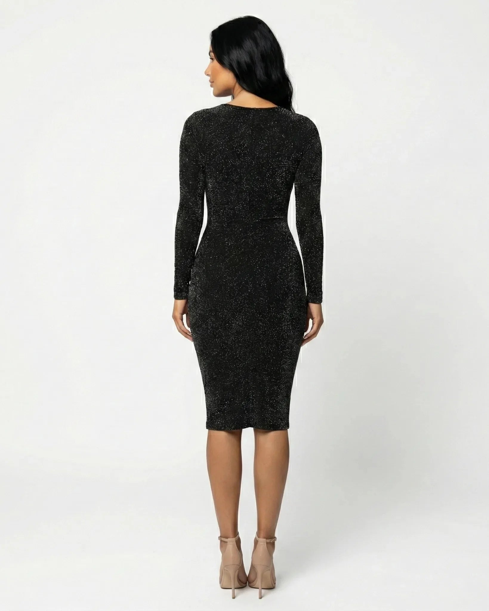 Skylar | Long Sleeve Sheath Midi Dress