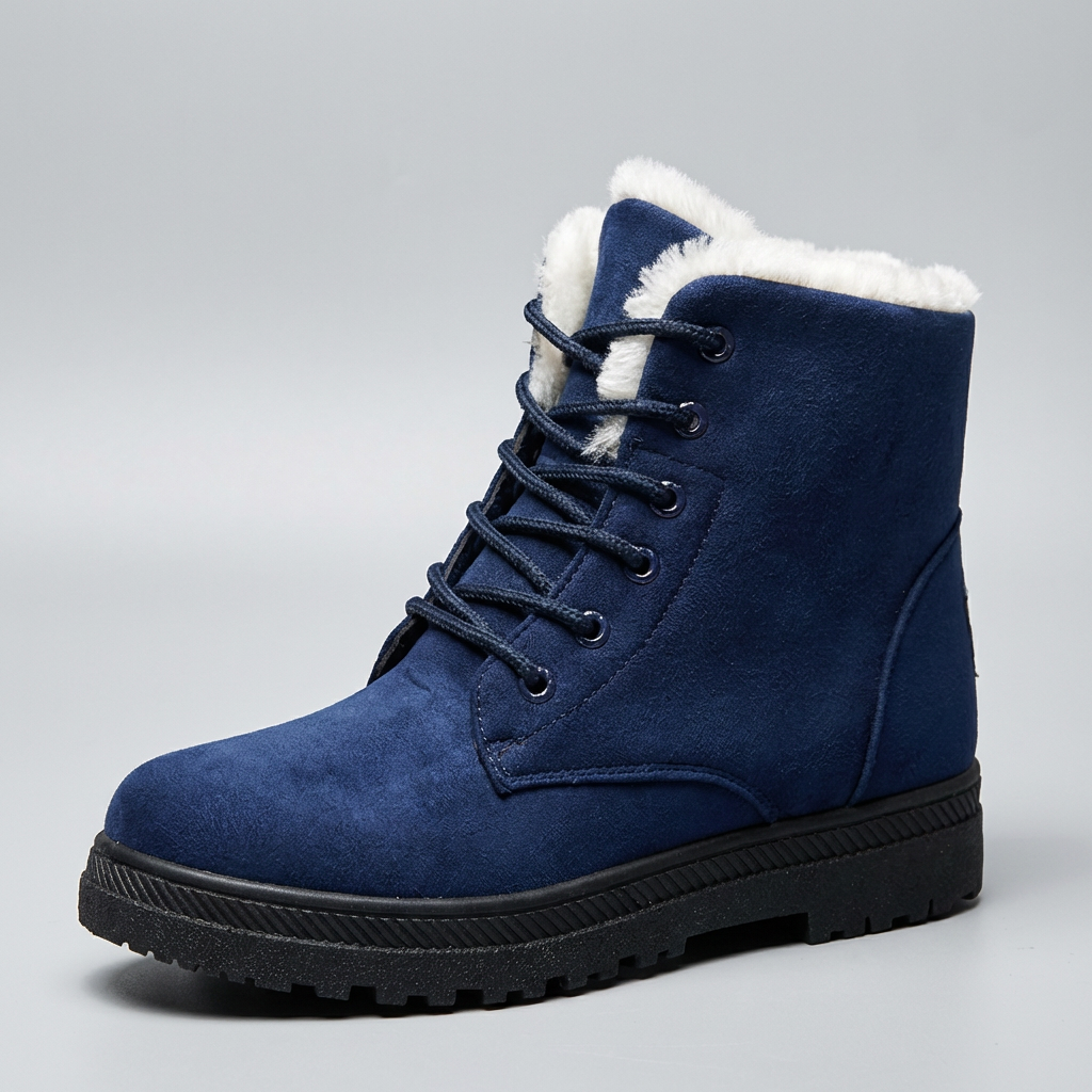 Elodie | Leather-Look Side Zip Ankle Boots