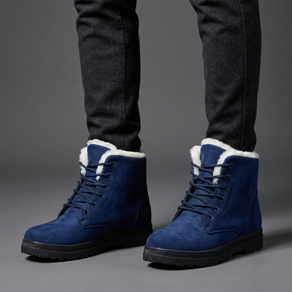 Elodie | Leather-Look Side Zip Ankle Boots