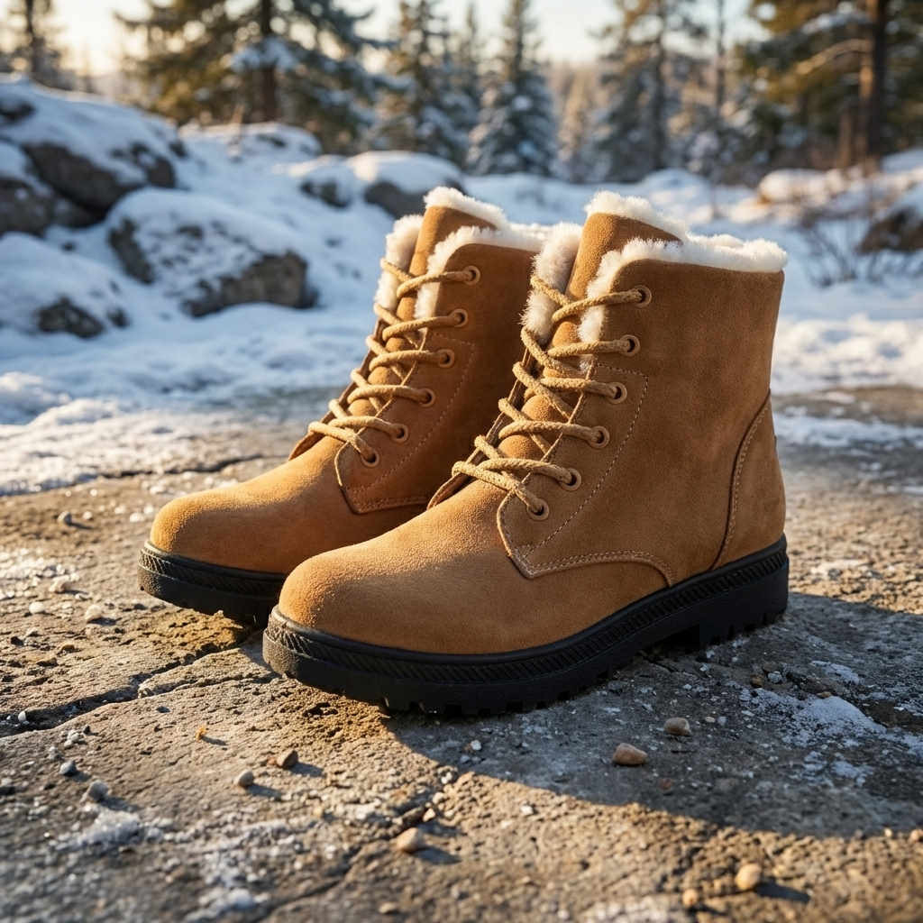 Elodie | Leather-Look Side Zip Ankle Boots