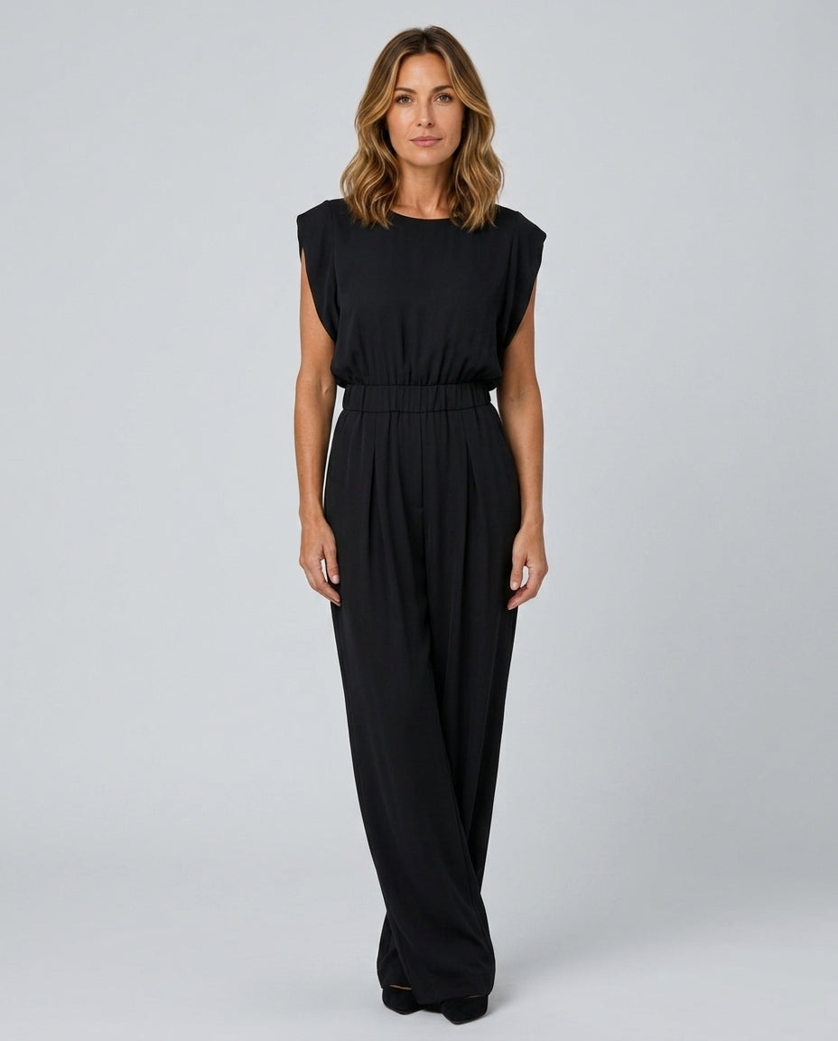Elisa | Defined Waist Relaxed Jumpsuit