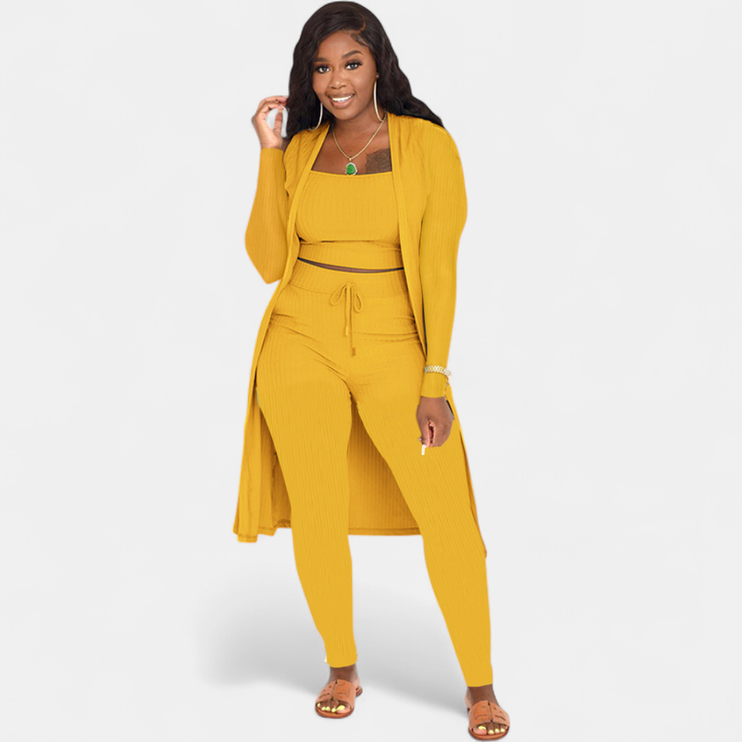 Arielle | Relaxed-Fit Knit Three-Piece Set