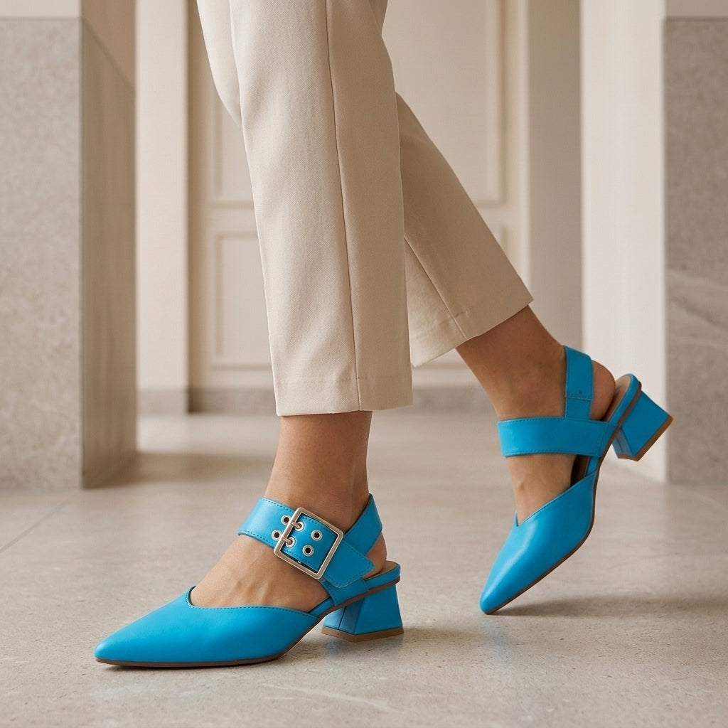 Varese | Two-Tone Slingback Heels