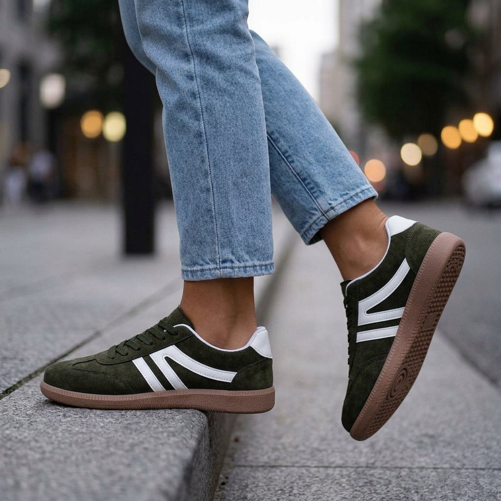 Faye | Retro Panelled Sneakers