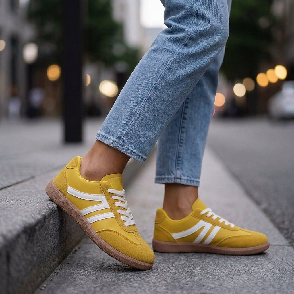 Faye | Retro Panelled Sneakers