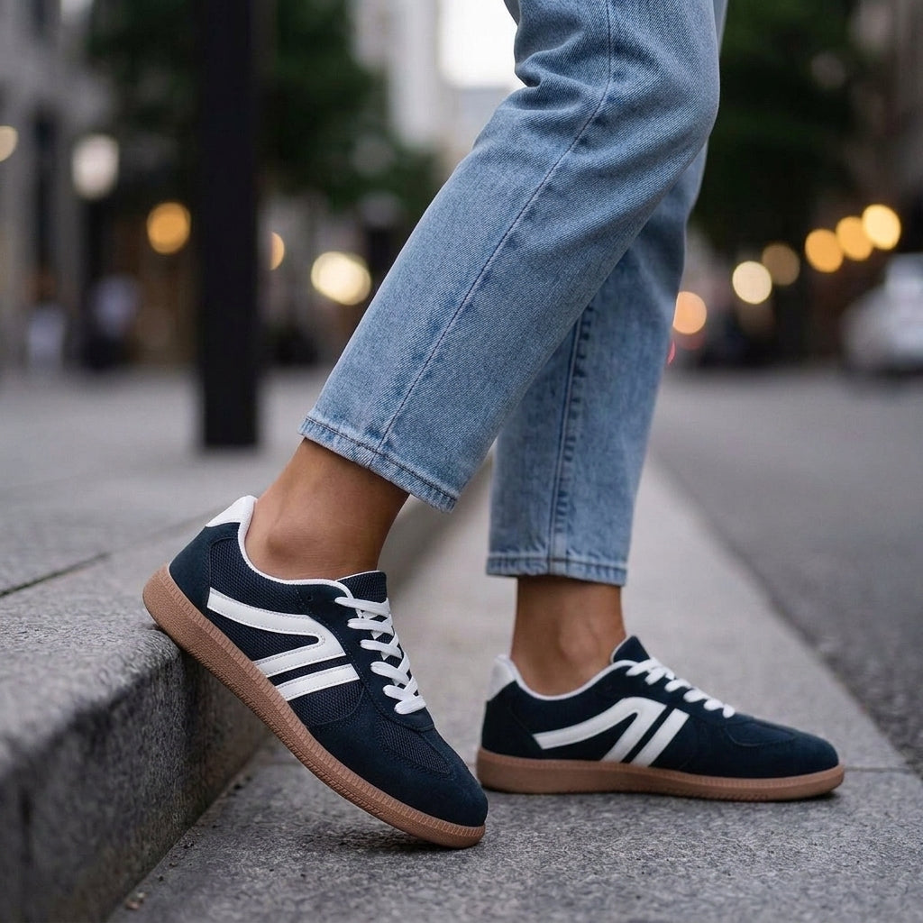 Faye | Retro Panelled Sneakers