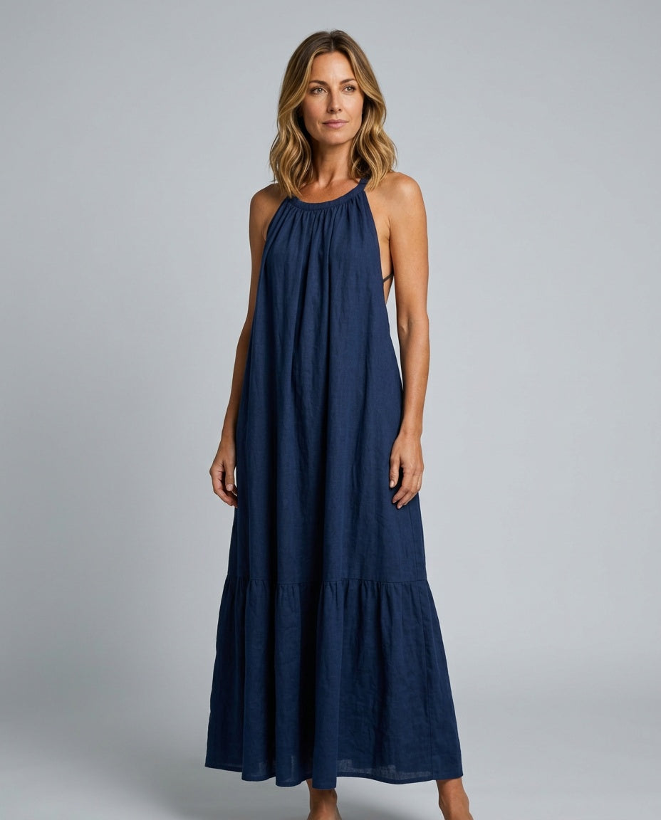 Savannah | Relaxed Fit Vintage Floral Maxi Dress