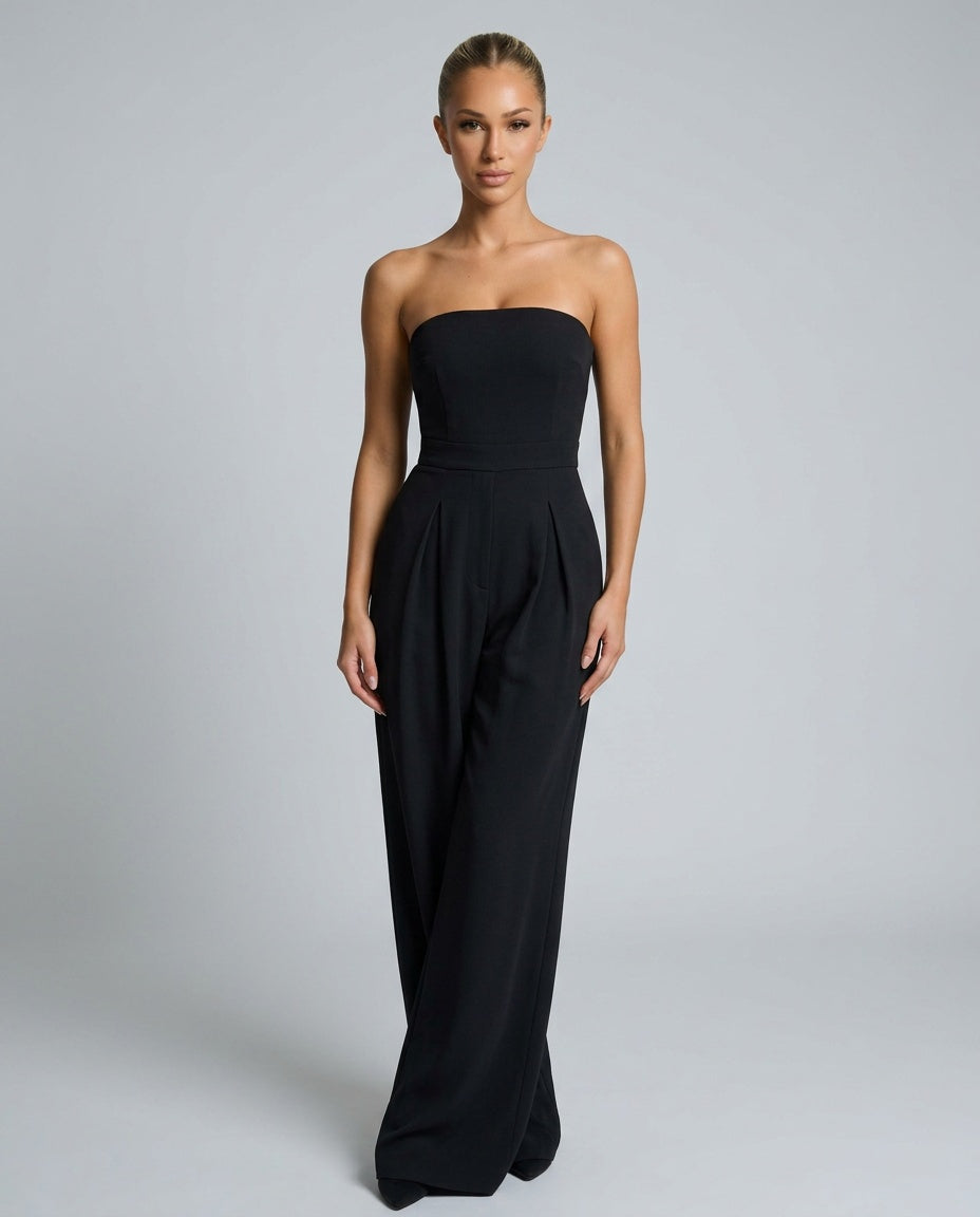 Mariana | Strapless Straight Leg Jumpsuit