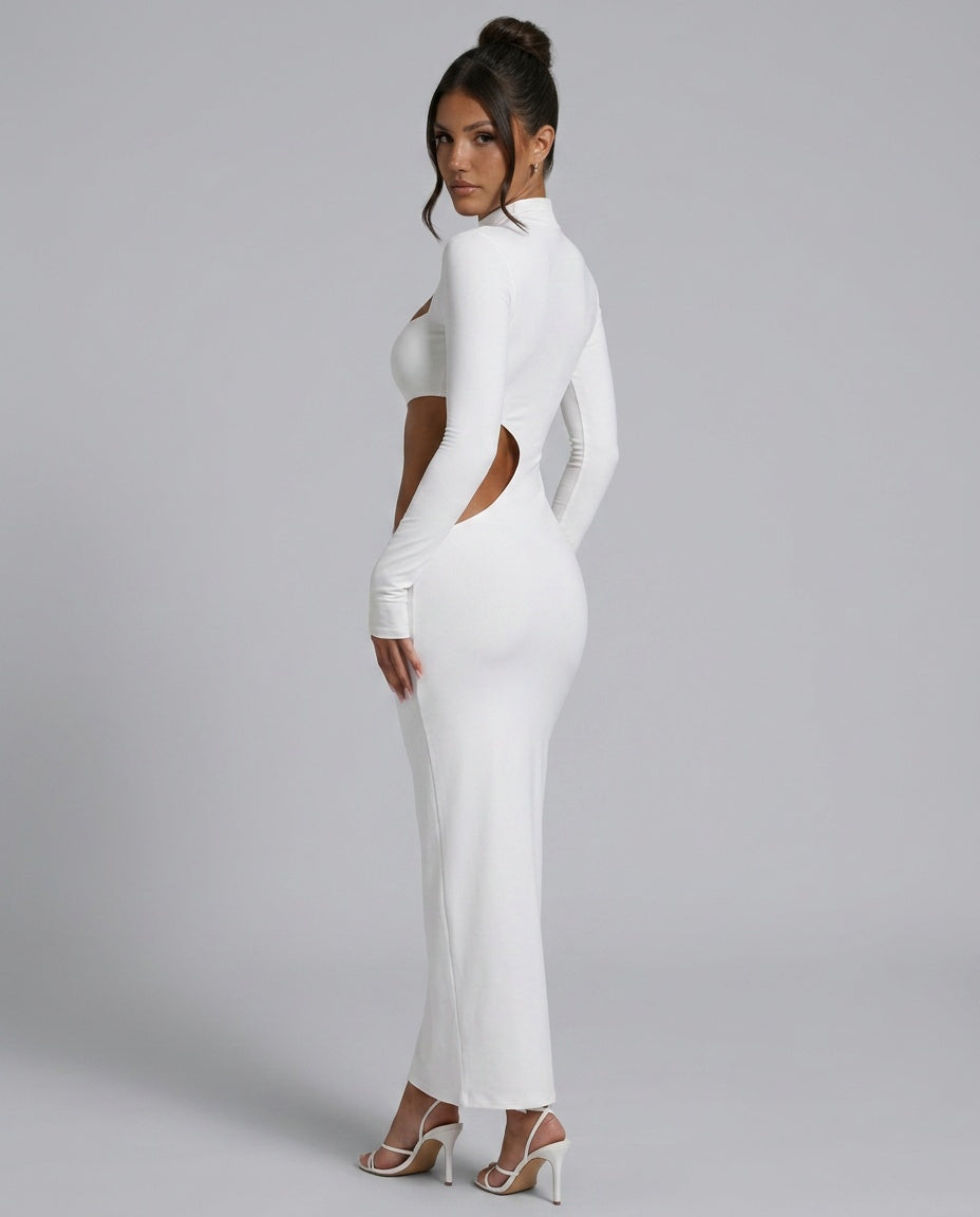 Skylar | Long Sleeve Cut-Out Maxi Dress