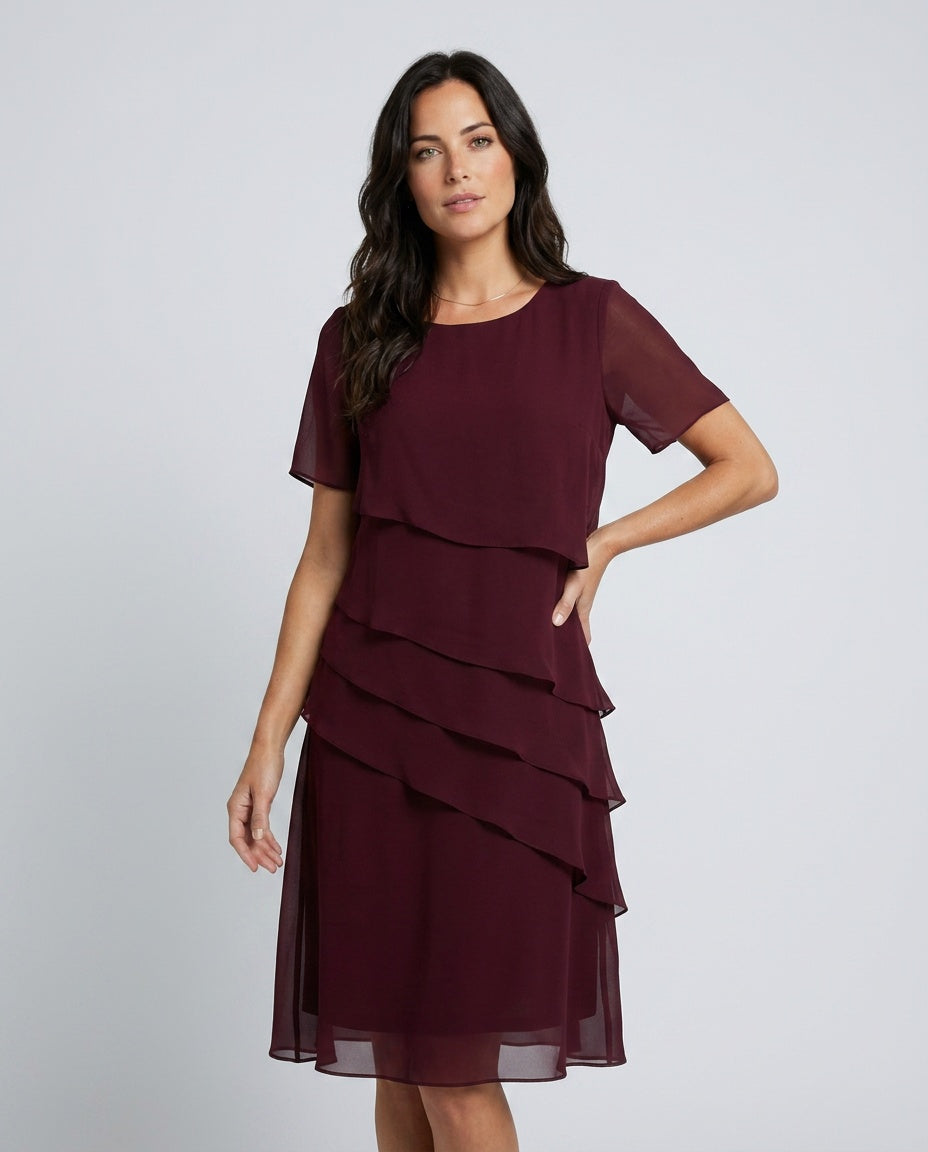 Alba | Soft Contour Knee-Length Midi Dress