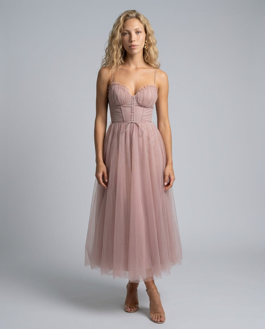 Vega | Fitted Tailored Bodycon Midi Dress