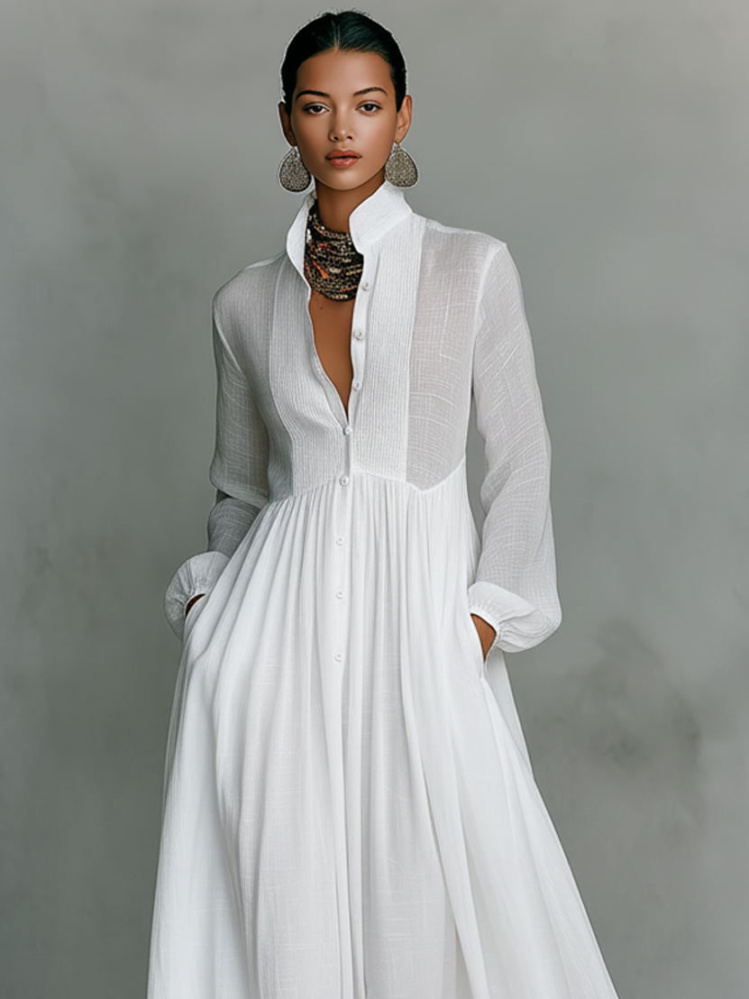 Odette | Flowy Column Maxi Dress