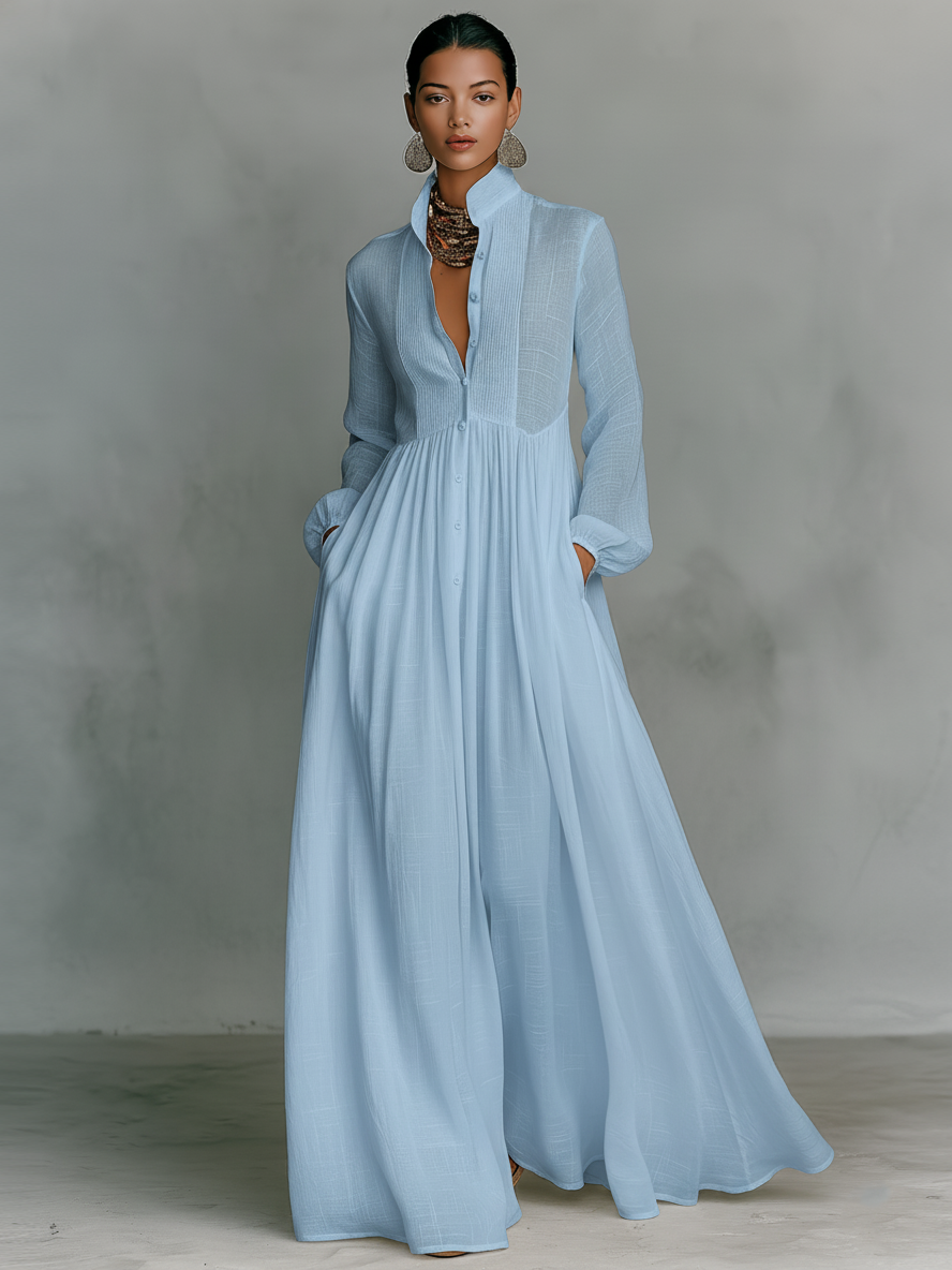 Odette | Flowy Column Maxi Dress