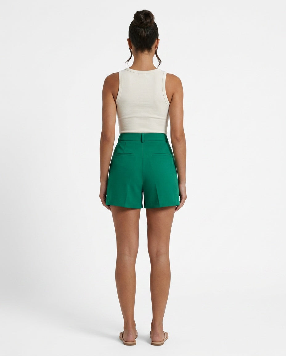 Marisol | Straight-Leg Stretch Bermuda Shorts