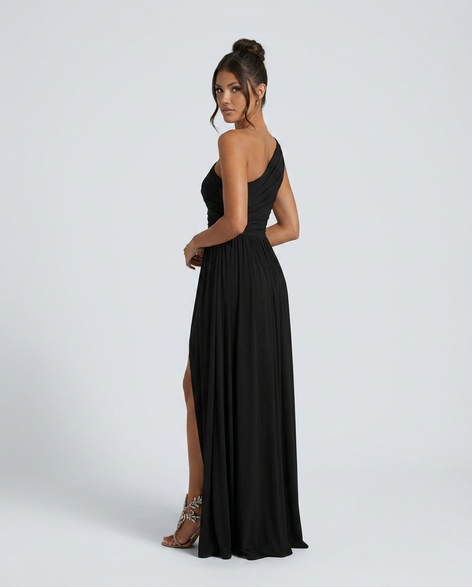 Hadley | One-Shoulder Asymmetric Maxi Dress
