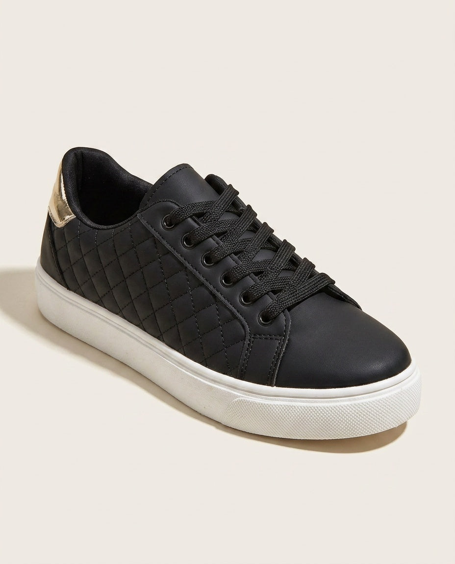 Imogen | Quilted Low-Top Sneakers with Cushioned Sole