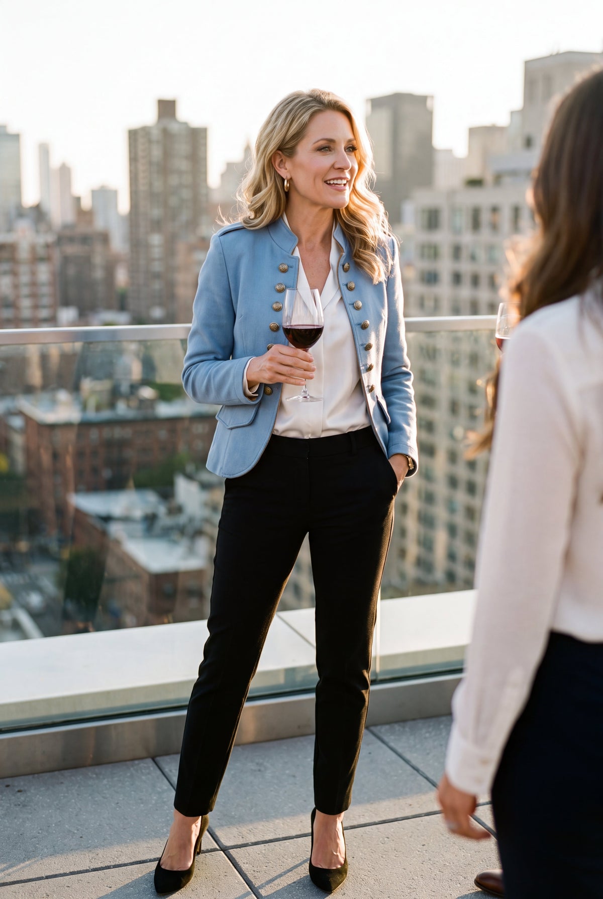 Colette | Structured Military Long Sleeve Blazer