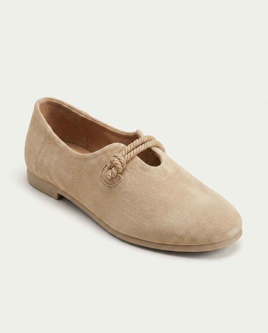 Belen | Cushioned Insole Suede-Look Loafers