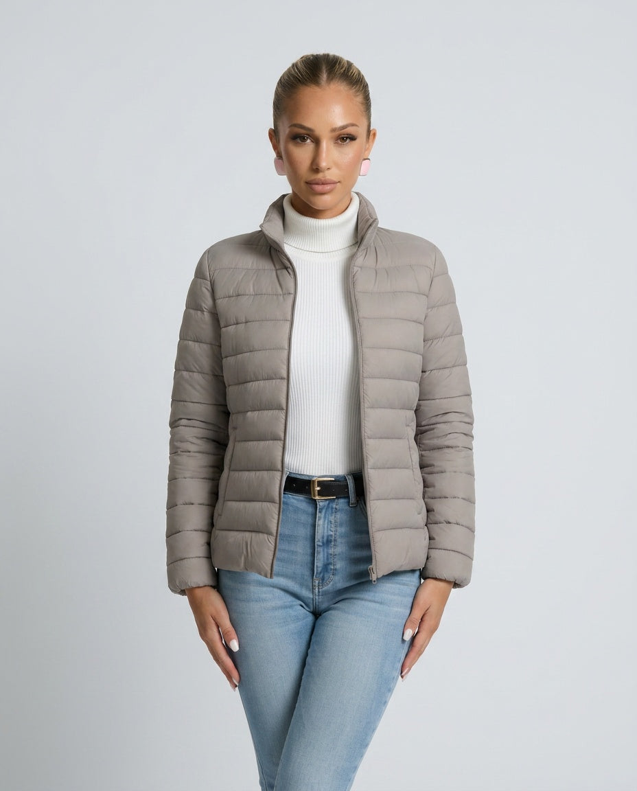 Lucia | Lightweight Quilted Stand-Collar Jacket