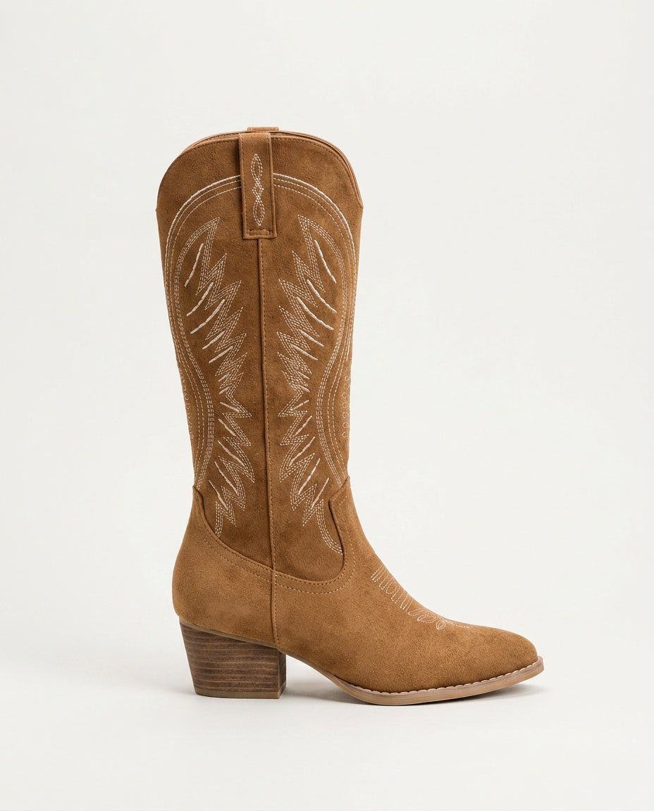 Dakota | Western Block Heel Cowboy Boots