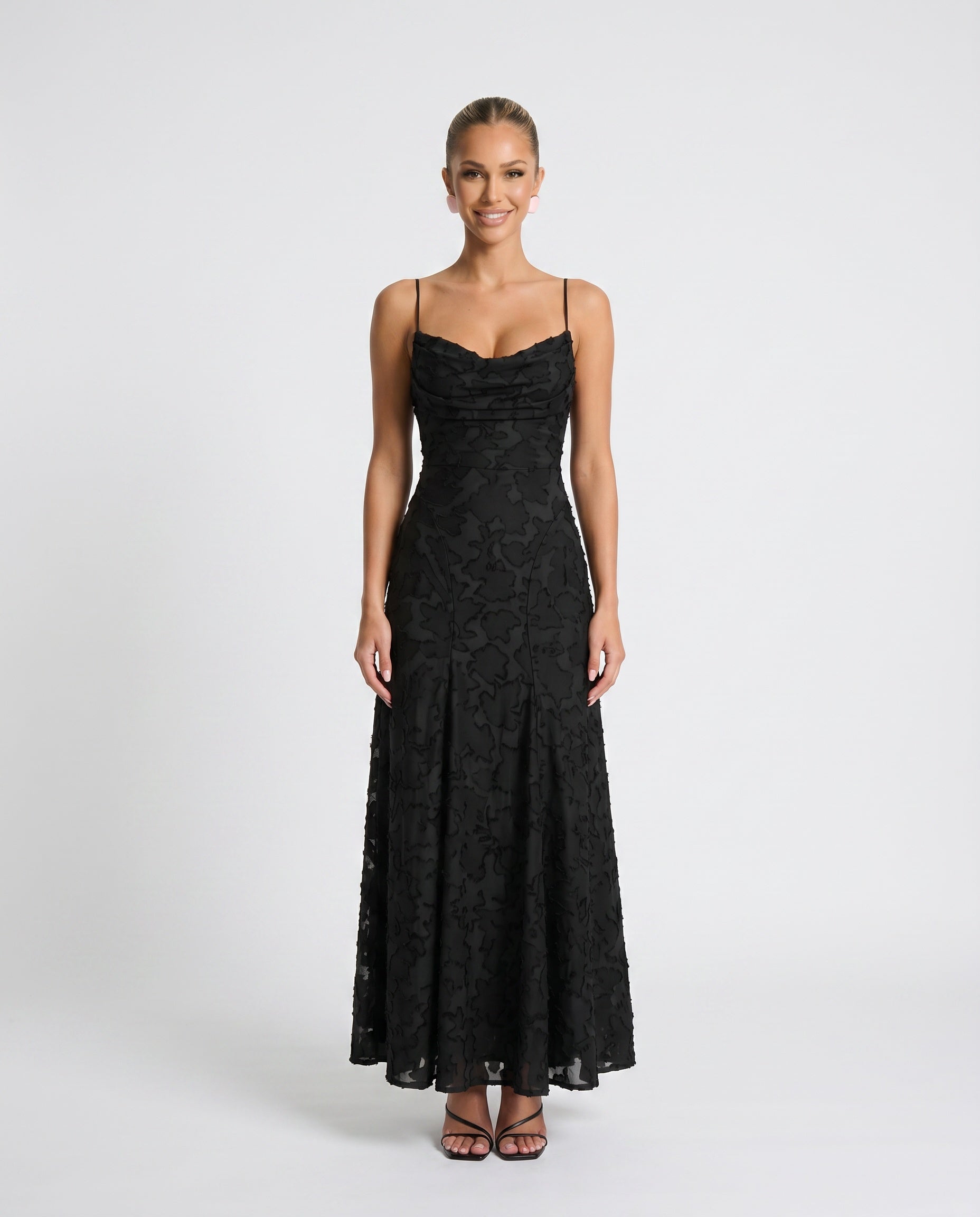 Liv | Mermaid Spaghetti Strap Wedding Guest Maxi Dress