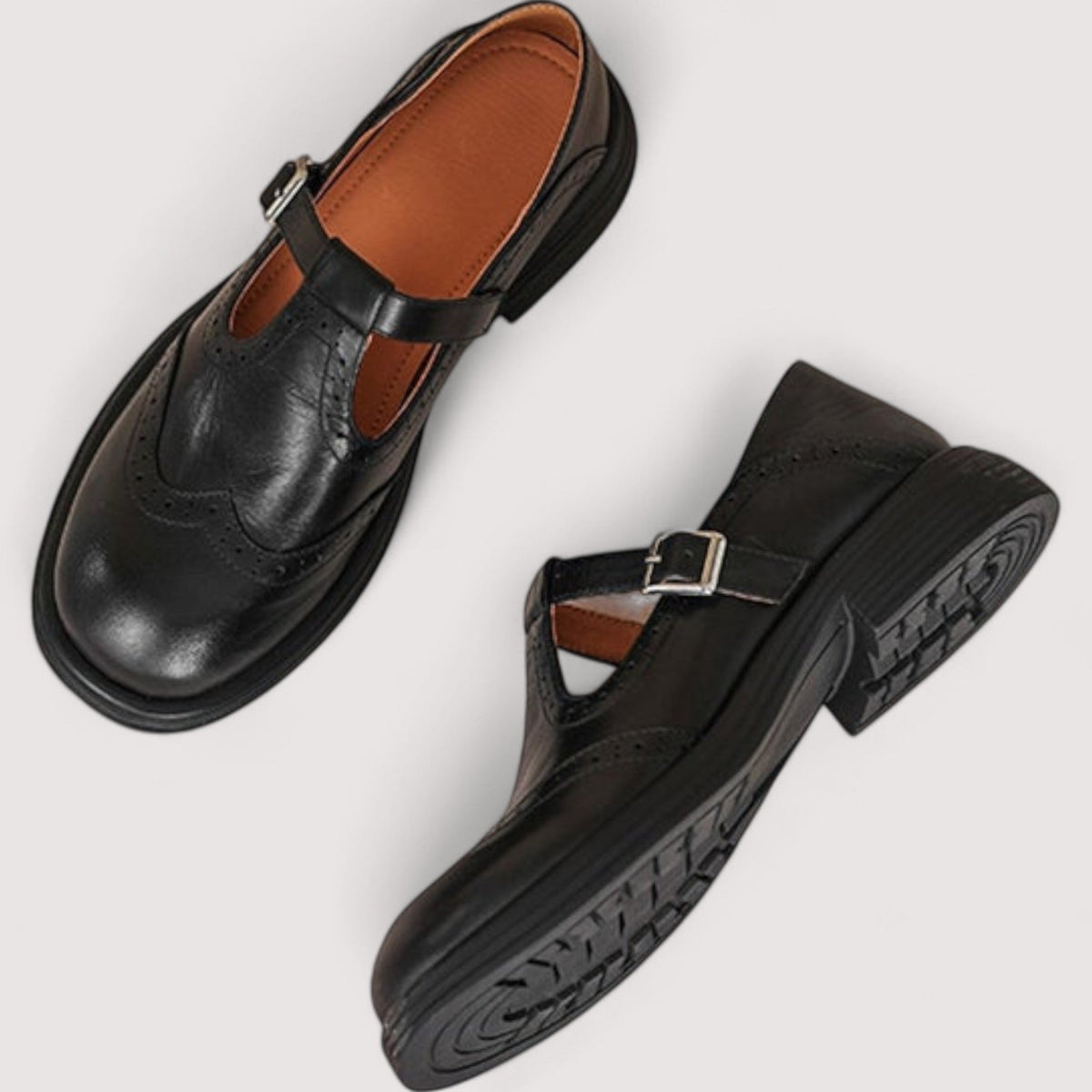 Florence | Adjustable T-Bar Mary Jane Flats