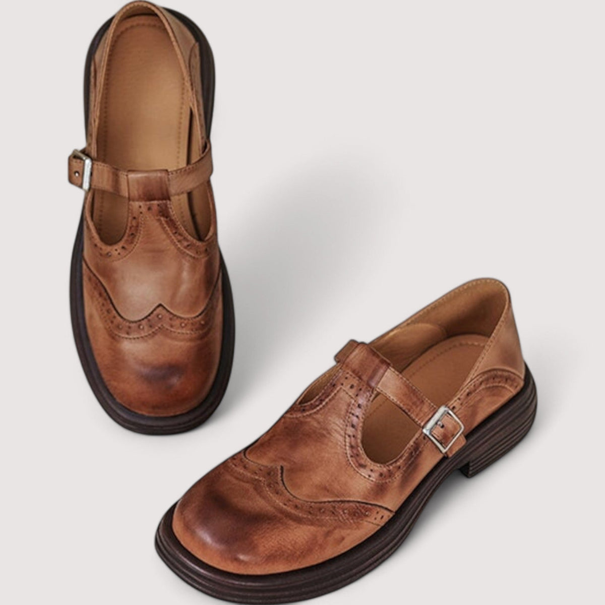 Florence | Adjustable T-Bar Mary Jane Flats
