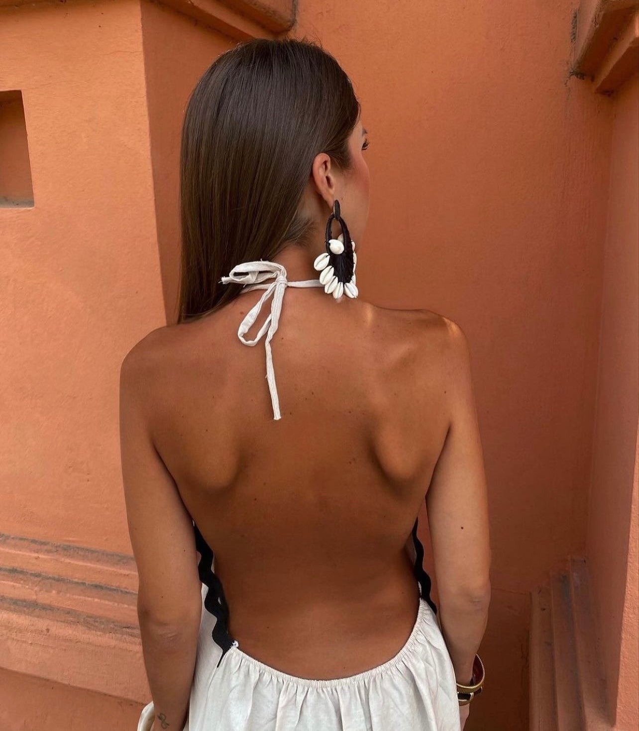 Presley | Scalloped Trim Sleeveless Maxi Dress